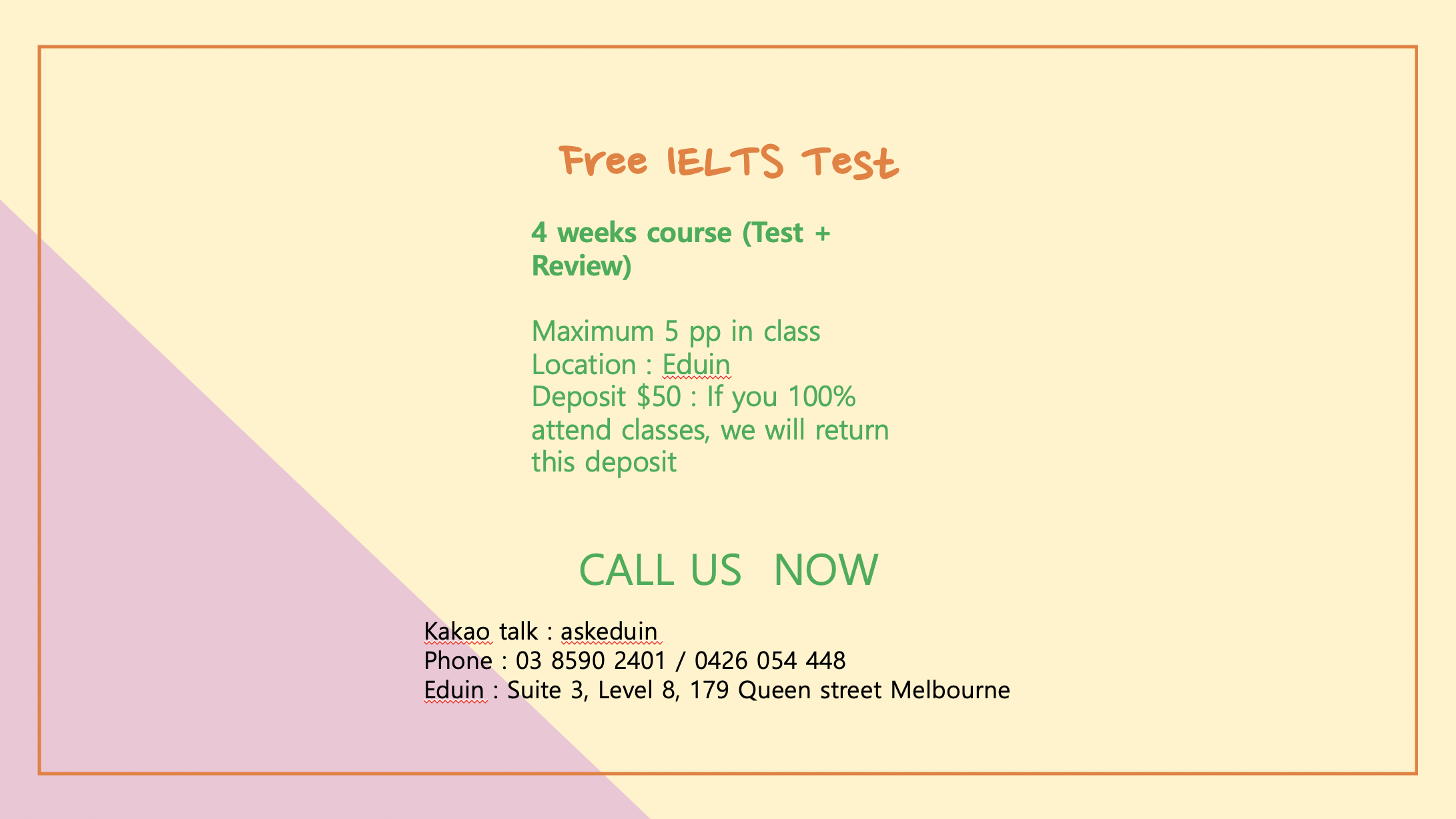Free IELTS test